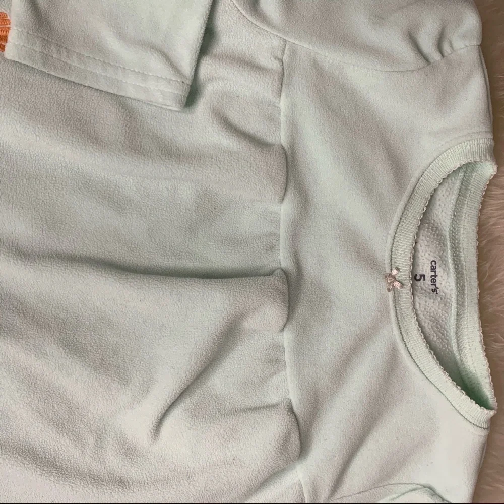 Carter’s fleece mint baby doll penguin top girls 5
